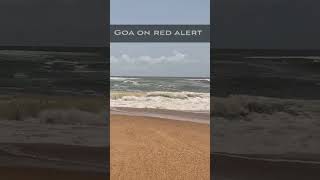 Goa Ka Calangute Beach Red Alert Pr goa beach redalert samundar calangutebeach goatrip [upl. by Rosenberg]