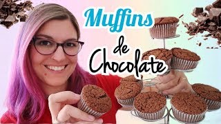 MAGDALENAS DE CHOCOLATE Fáciles y Rápidas [upl. by Aundrea]