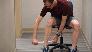 How to use a massage stick to loosen tight calf muscles [upl. by Sueddaht]