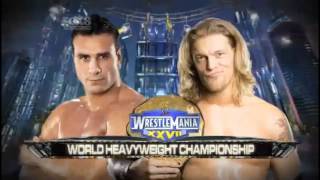 WWE Wrestlemania 27 Match Card V4 HD [upl. by Atnek37]