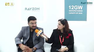 EQ In Exclusive Conversation With Mr Rikesh ShahRAYZON SOLAR2024 [upl. by Helenka238]