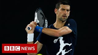 Novak Djokovic’s visa cancelled by Australia for second time  BBC News [upl. by Seed]