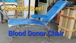 Portable Blood Donor Chair folding Blood Donation Camp chair blooddonation bloodbank chair [upl. by Eseerahs]