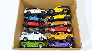 BOX FULL OF Model Cars Honda Civic Bugatti Divo McLaren 650s Audi Rs7 Ford Raptor Ferrari sf90 [upl. by Aliet]