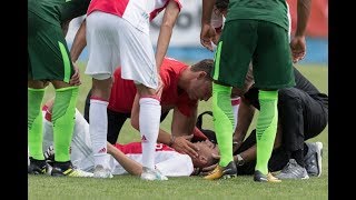 Abdelhak Nouri collapses on field Ajax vs Bremen 08072017 لحظة إصابة عبد ألحق نوري بأزمة قلبية [upl. by Harrison]