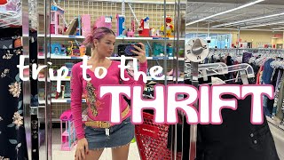 TRIP TO THE THRIFT Thrifting in my Boyfriends city ♡ [upl. by Tirzah266]