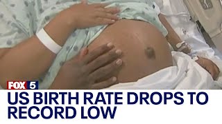 US birth rate drops to record low [upl. by Eniamahs]