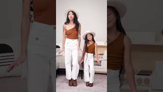 This trend but matching outfits with my little twin [upl. by Pogah]