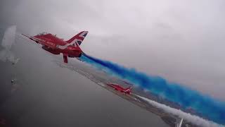 Red Arrow jets mark official opening of Queensferry Crossing [upl. by Yelahs477]