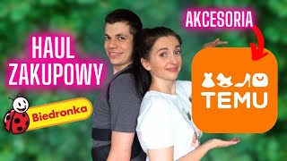 Haul zakupowy🧡 TEMU 🧡 i Biedronka 🐞 🛒Domowy VLOG 🌱 Gosia i Miłosz Vlog [upl. by Iralav394]