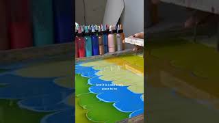 Painting  Water Marbling With Acrylic Paint  Christian Artist  Remember Where Hope Comes From [upl. by Fanestil]