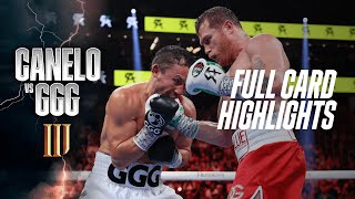 FULL CARD HIGHLIGHTS  Canelo Alvarez vs Gennadiy GGG Golovkin III [upl. by Yorgo886]