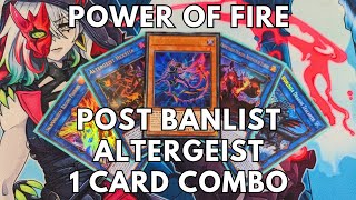 Altergeist 1 Card Combo Tutorial post April Banlist 2024 TCG Yugioh [upl. by Hooge]