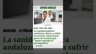 La sanidad publica andaluza vuelve a sufrir un recorte salarial por parte de la junta [upl. by Warms]