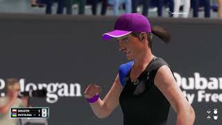 Iga Swiatek vs Elina Svitolina Live WTA Dubai 2024  AO Tennis 2 PS5 [upl. by Cahilly]