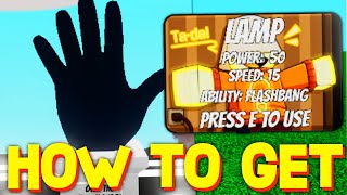 HOW TO GET LAMP GLOVE SHOWCASE in SLAP BATTLES ROBLOX [upl. by Rednaskela]