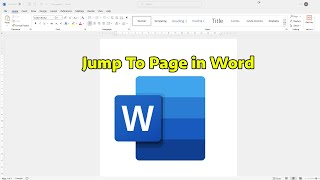 How To Jump to a Particular Page Number in Microsoft Word [upl. by Trocki]