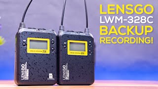 LensGo LWM328C Wireless Lavalier Microphone Review  With Backup Recording [upl. by Horgan]