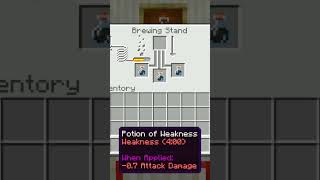 How to make potion of Weakness minecraft shorts [upl. by Pierce174]