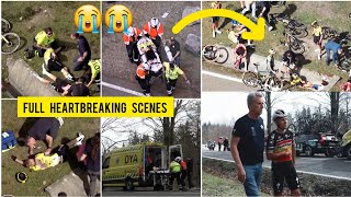 🙆JONAS VINGEGAARD was given oxygen and rushed to hospital after horrifying pileup crash at Itzulia [upl. by Zeena]