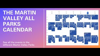 The Martin Valley All Parks Calendar [upl. by Teena]