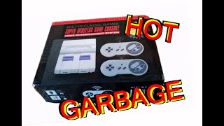 Super Wireless Game Console  Chinese Mini SNES Clone NES Famiclone Review [upl. by Iline]