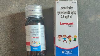 Levocetirizine Hydrochloride 25 mg Syrup  Levozet Syrup [upl. by Anrehs]