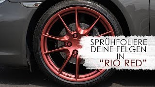 FOLIDIP Sprühfolie für Felgen l RIO RED [upl. by Aysa]