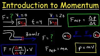 Introduction to Momentum Force Newtons Second Law Conservation of Linear Momentum Physics [upl. by Alleinad]