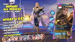 NEW Script Skin Lancelot HERO Dawning Star No Password  Full Effect amp Sound With Logo  Latest [upl. by Ahsiniuq]