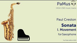 Paul Creston Sonata for saxophone Op19 I movement [upl. by Hildie]