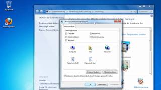 Windows 7  DesktopSymbole anzeigen und ausblenden [upl. by Htes]