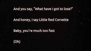 Prince  Little Red Corvette lyrics [upl. by Riker]