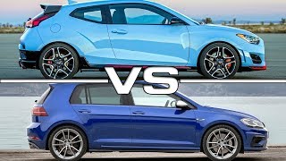 2019 Hyundai Veloster N vs 2018 Volkswagen Golf R [upl. by Cormack]