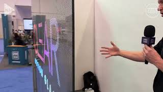 Clear Motion Glass Shows Off Transparent LED Glass at InfoComm 2024 [upl. by Ekud]