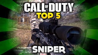 Call of Duty  Top 5 Sniper DeutschGerman [upl. by Fidellia]