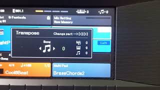 Problemas com transpose na linha Yamaha PSR Delazari [upl. by Anahsal252]
