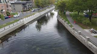 Le canal de Lachine vue du ciel [upl. by Yenattirb]