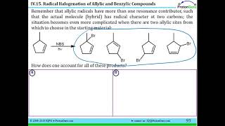 Lecture for Lesson IV15 Radical Halogenation of Allylic and Benzylic Compounds [upl. by Daza654]