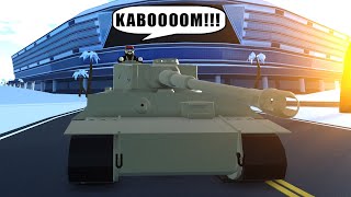 Crushing My SUPER HYPER TANK TIGER 1 in Car Crushers 2 Update 27 Roblox [upl. by Erelia190]