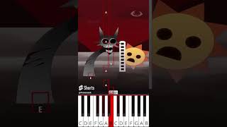 Scary Scanner Wenda and Gray  Incredibox Sprunki fash  Octave Piano Tutorial [upl. by Ikeda]