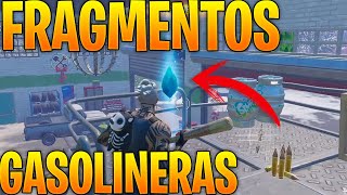 REUNE FRAGMENTOS DE GEMAS EN GASOLINERAS FORTNITE UBICACIONES  MISIONES DE SHANTA FORTNITE [upl. by Hulbig]