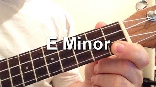 How to play E Minor chord on the ukulele [upl. by Attennek]