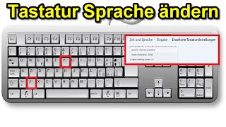 Englische Tastatur am PC auf Deutsch umstellen bei Windows 11  Tastatur Sprache ändern [upl. by Breger]