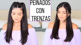 IDEAS DE PEINADOS CON TRENZAS FÁCILES Y RÁPIDOS PARA CABELLO LARGO  Bessy Dressy [upl. by Yessak319]