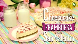 ¿Cómo preparar Cheesecake de Frambuesa de San Valentín  Cocina Fresca [upl. by Bartram658]