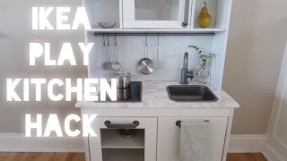 MODERN IKEA PLAY KITCHEN HACK [upl. by Dion]