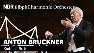 Anton Bruckner Sinfonie Nr 5 mit Günter Wand 1998  NDR Elbphilharmonie Orchester [upl. by Alecram]