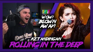 First Time Reaction KZ Tandingan Rolling In The Deep INSANE  Dereck Reacts [upl. by Akkeber]