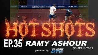 Squash  HotShots  Ramy ASHOUR  EP35 ToC13 part1 [upl. by Stelle]